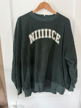 Aerie Terrycloth Crew Neck Sweatshirt